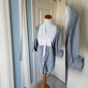 ASOS button down tuxedo tunic